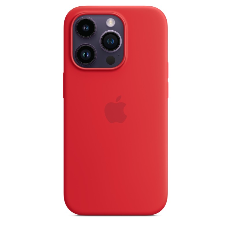 Apple Original iPhone 14 Pro Silikon Case mit MagSafe Product(RED)